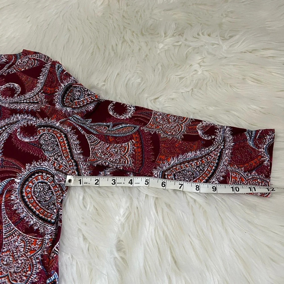 Ruby Rd. Paisley Blouse Size Large - Picture 7 of 8